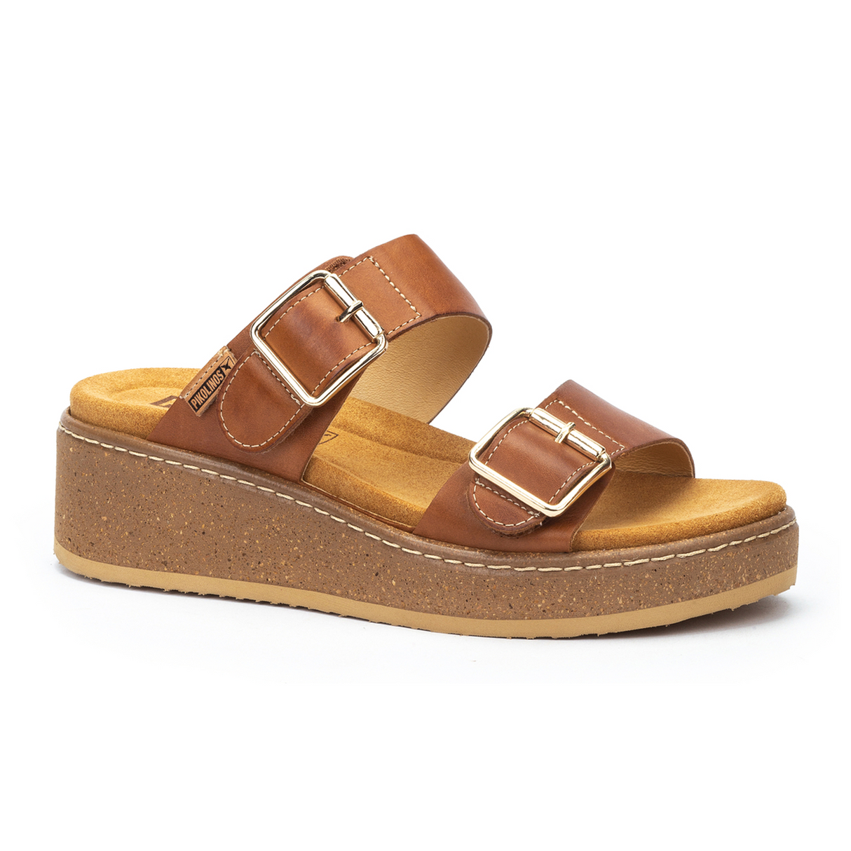 Pikolinos Alzira W9D-1505 Wedge Sandal (Women) - Brandy Sandal - Heel/Wedge - The Heel Shoe Fitters