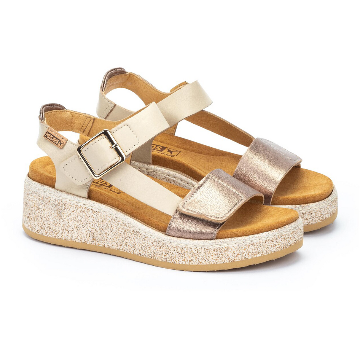 Pikolinos Alzira W9D-1527C1 Wedge Sandal (Women) - Marfil Sandal - Heel/Wedge - The Heel Shoe Fitters