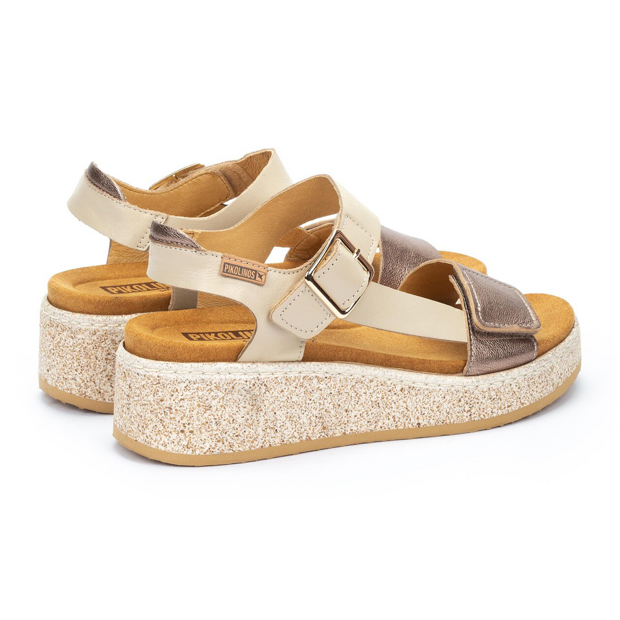 Pikolinos Alzira W9D-1527C1 Wedge Sandal (Women) - Marfil Sandal - Heel/Wedge - The Heel Shoe Fitters