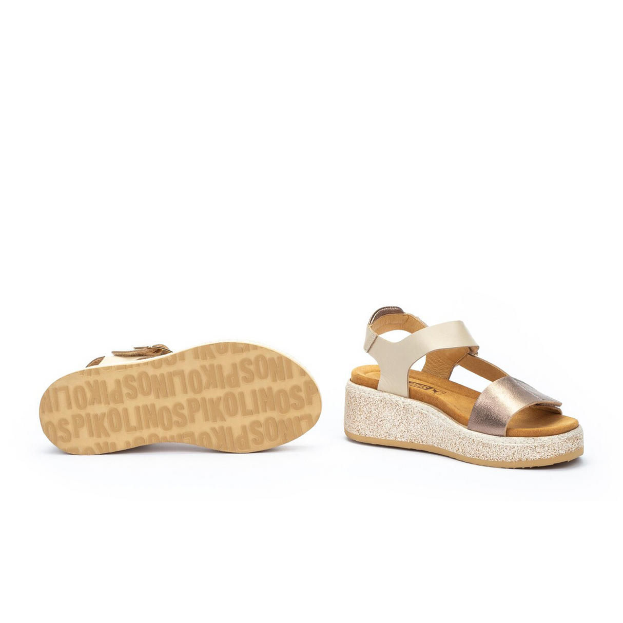 Pikolinos Alzira W9D-1527C1 Wedge Sandal (Women) - Marfil Sandal - Heel/Wedge - The Heel Shoe Fitters