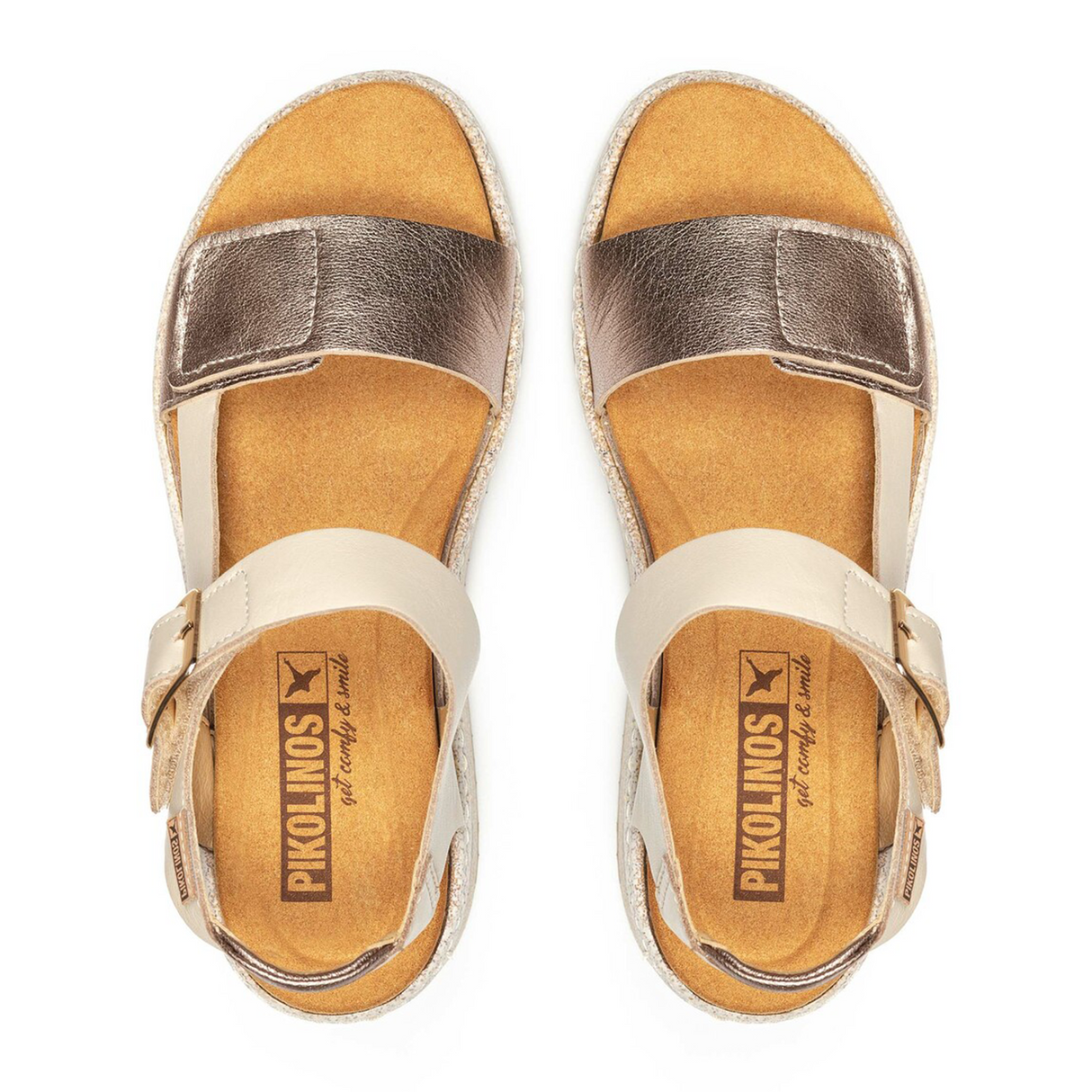 Pikolinos Alzira W9D-1527C1 Wedge Sandal (Women) - Marfil Sandal - Heel/Wedge - The Heel Shoe Fitters