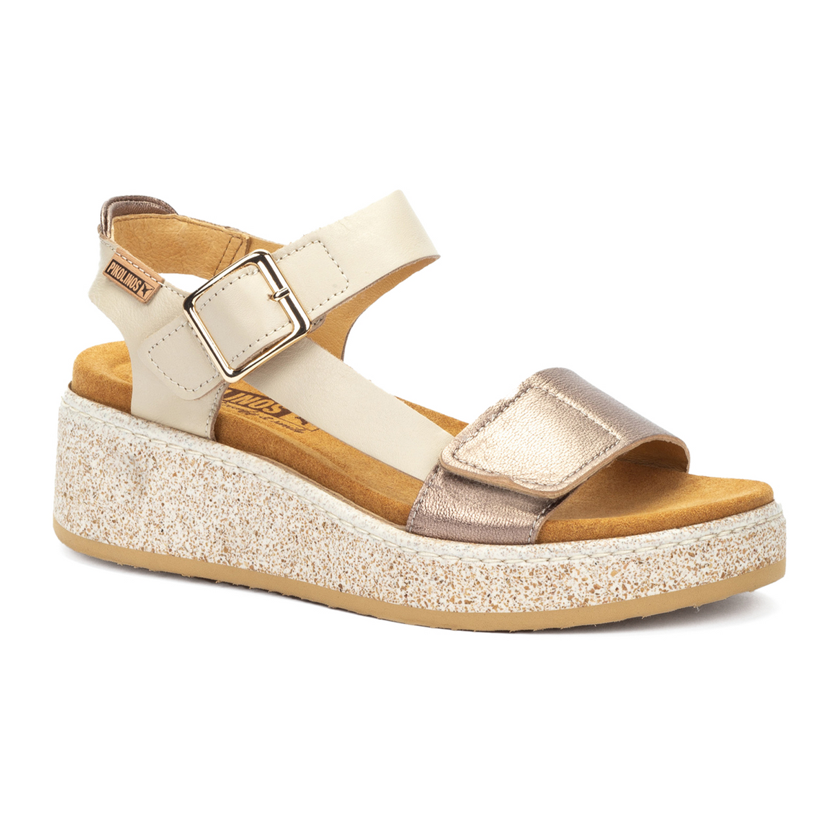 Pikolinos Alzira W9D-1527C1 Wedge Sandal (Women) - Marfil Sandal - Heel/Wedge - The Heel Shoe Fitters