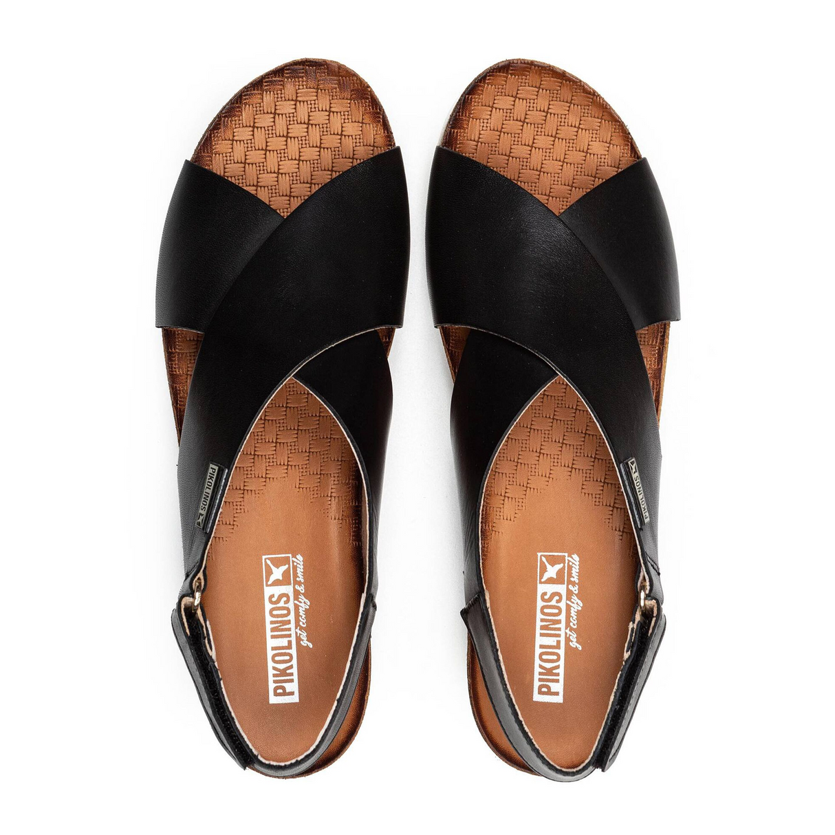 Pikolinos Mahon W9E-0912 Backstrap Sandal (Women) - Black Leather