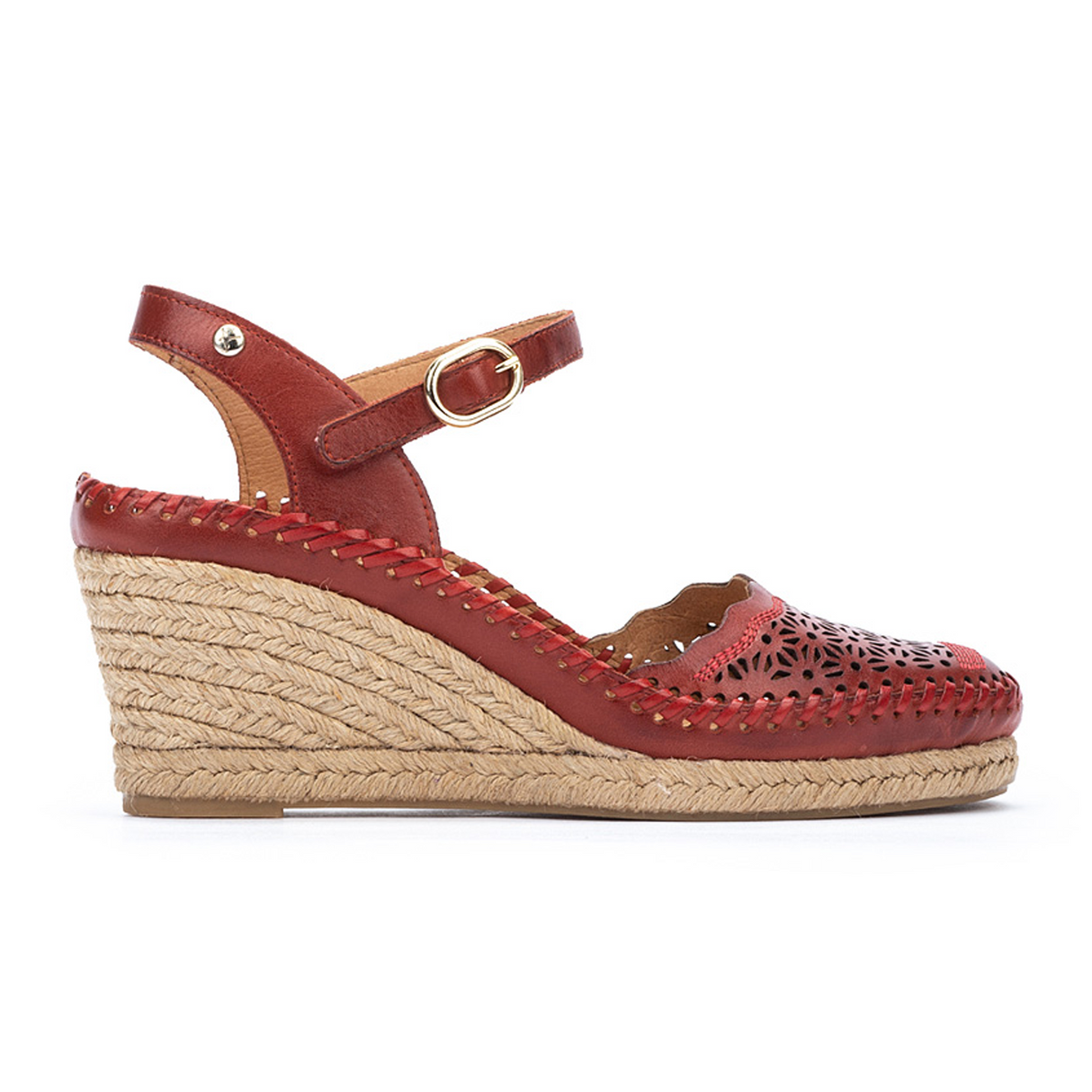 Pikolinos Vila W9Y-1508 Wedge Sandal (Women) - Sandia Leather Sandal - Heel/Wedge - The Heel Shoe Fitters