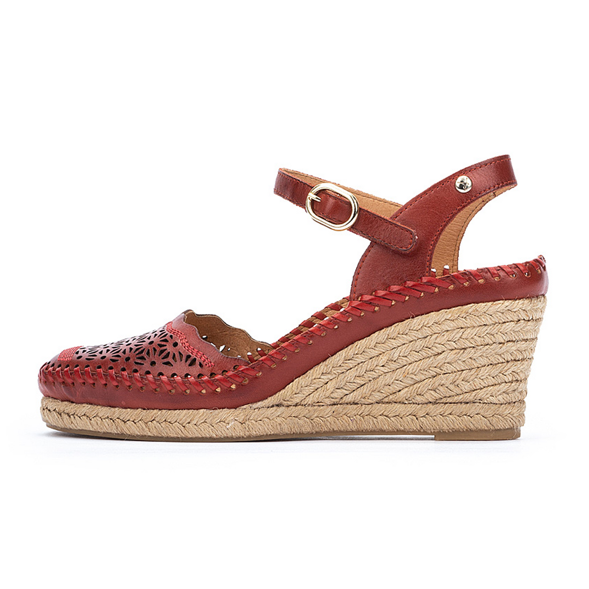 Pikolinos Vila W9Y-1508 Wedge Sandal (Women) - Sandia Leather Sandal - Heel/Wedge - The Heel Shoe Fitters
