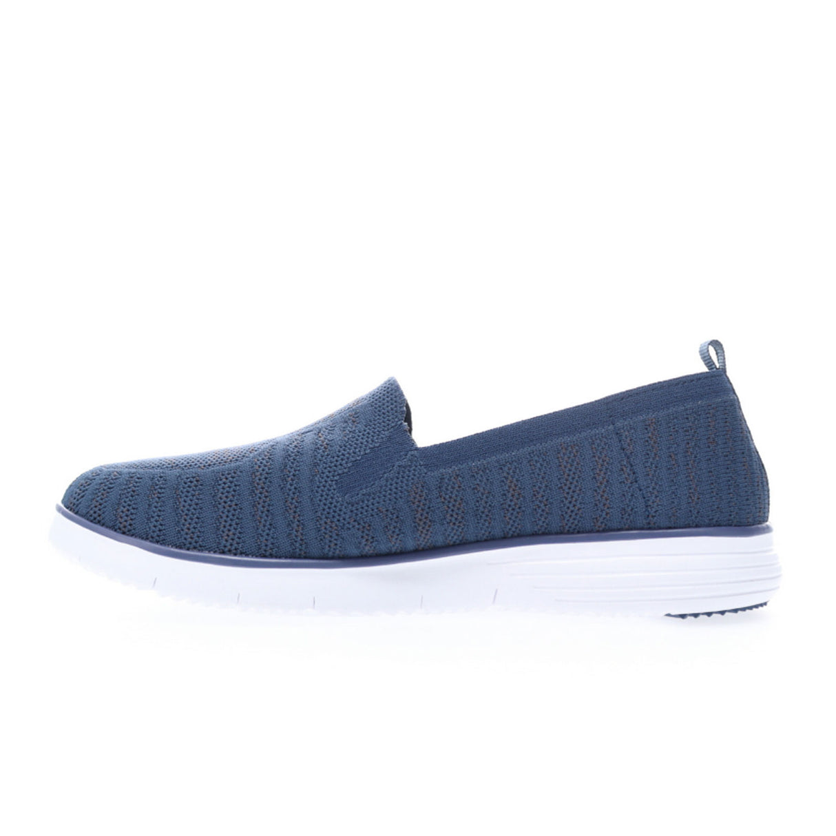 Propet TravelFit Slip On (Women) - Navy/Grey Dress-Casual - Slip On - The Heel Shoe Fitters