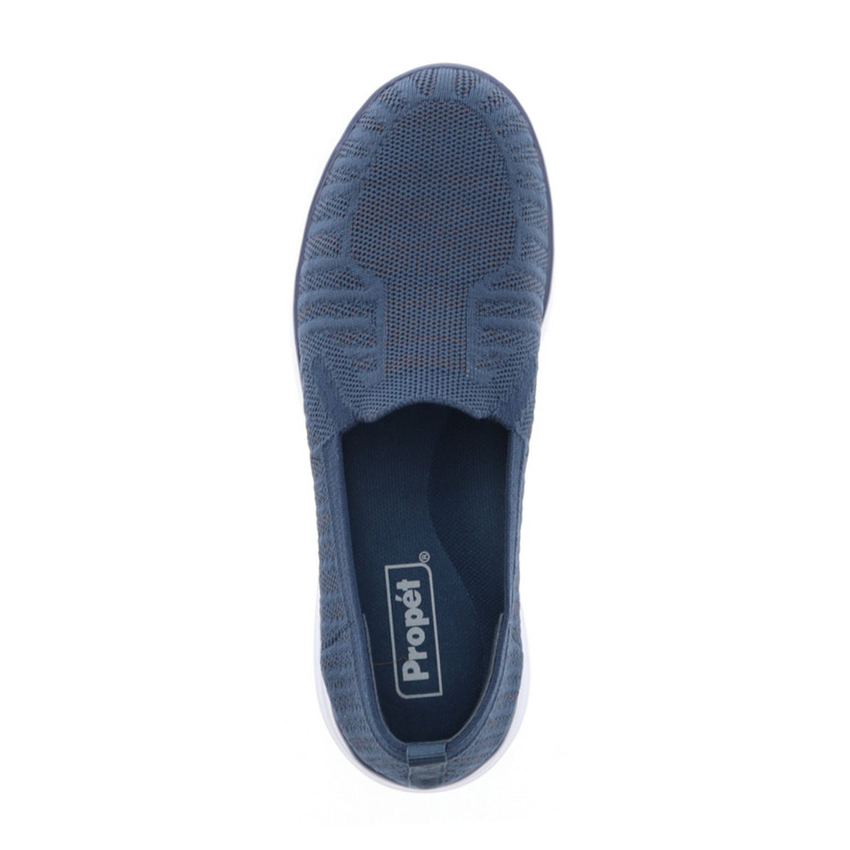 Propet TravelFit Slip On (Women) - Navy/Grey Dress-Casual - Slip On - The Heel Shoe Fitters