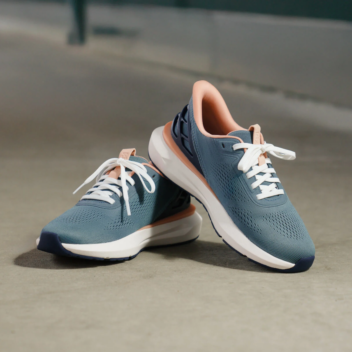 Kizik Athens 2 Sneaker (Women) - Stormy Weather/Rose Athletic - Casual - Lace Up - The Heel Shoe Fitters