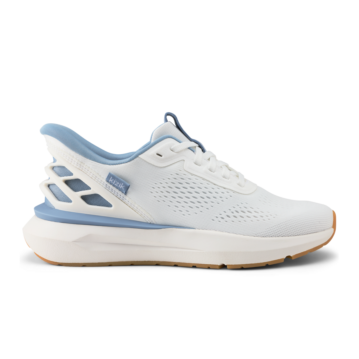 Kizik Athens 2 Sneaker (Women) - White/Soft Chambray Athletic - Casual - Lace Up - The Heel Shoe Fitters