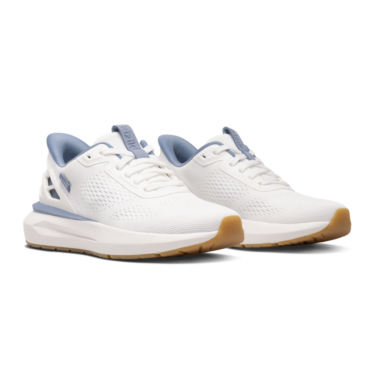 Kizik Athens 2 Sneaker (Women) - White/Soft Chambray Athletic - Casual - Lace Up - The Heel Shoe Fitters