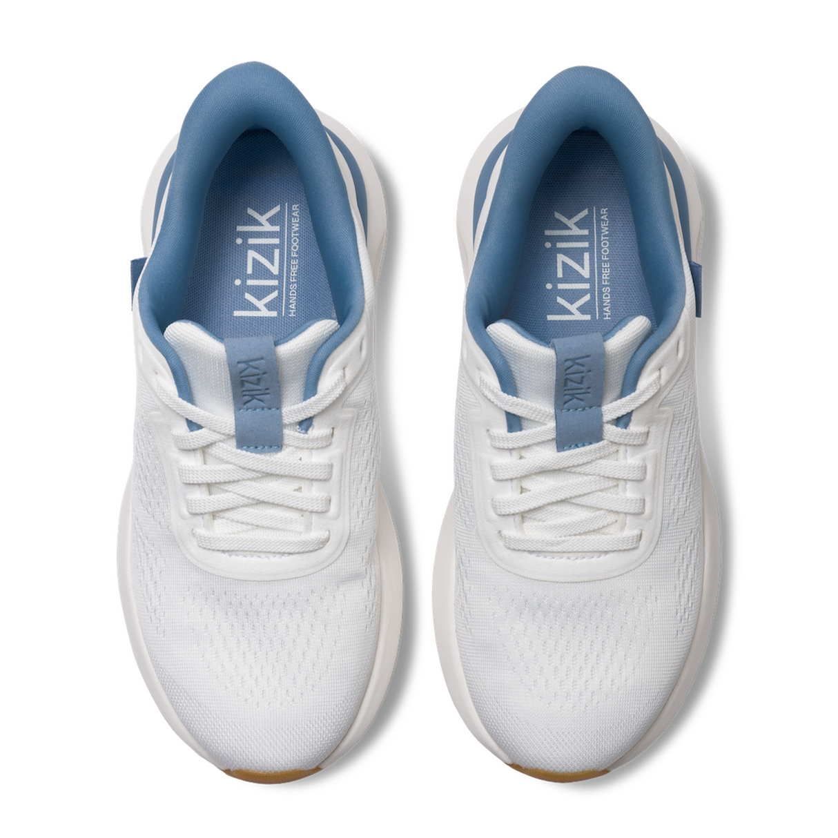 Kizik Athens 2 Sneaker (Women) - White/Soft Chambray Athletic - Casual - Lace Up - The Heel Shoe Fitters