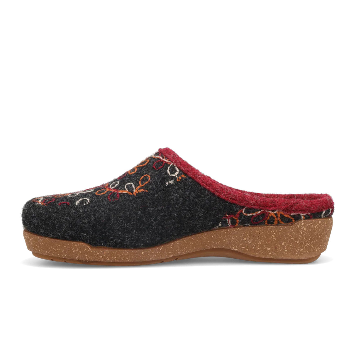 Taos Woolflower Slipper (Women) - Charcoal Dress-Casual - Slipper - The Heel Shoe Fitters