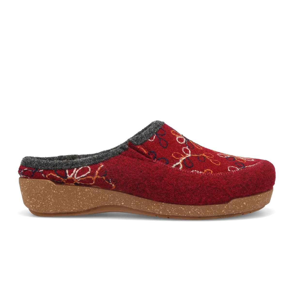 Taos Woolflower Slipper (Women) - Cranberry Dress-Casual - Slipper - The Heel Shoe Fitters