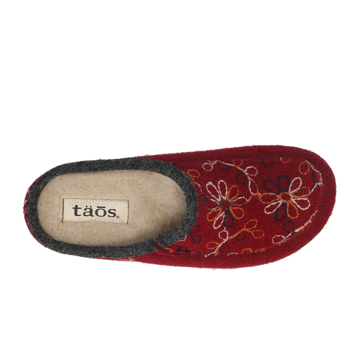 Taos Woolflower Slipper (Women) - Cranberry Dress-Casual - Slipper - The Heel Shoe Fitters