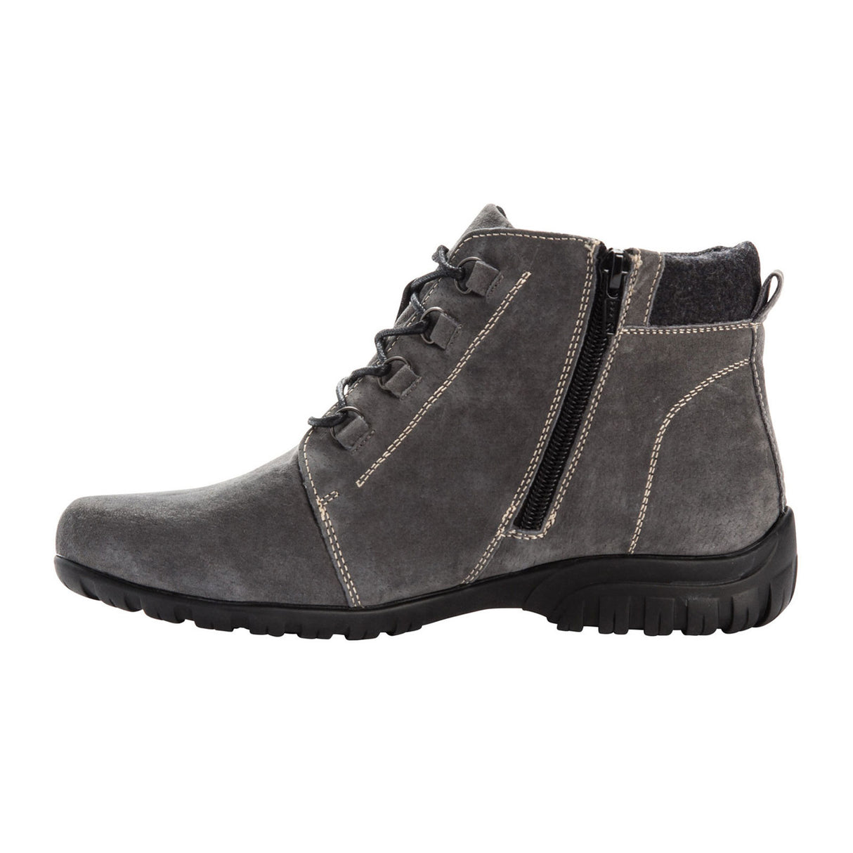 Propet Delaney Ankle Boot (Women) - Grey Boots - Casual - Low - The Heel Shoe Fitters