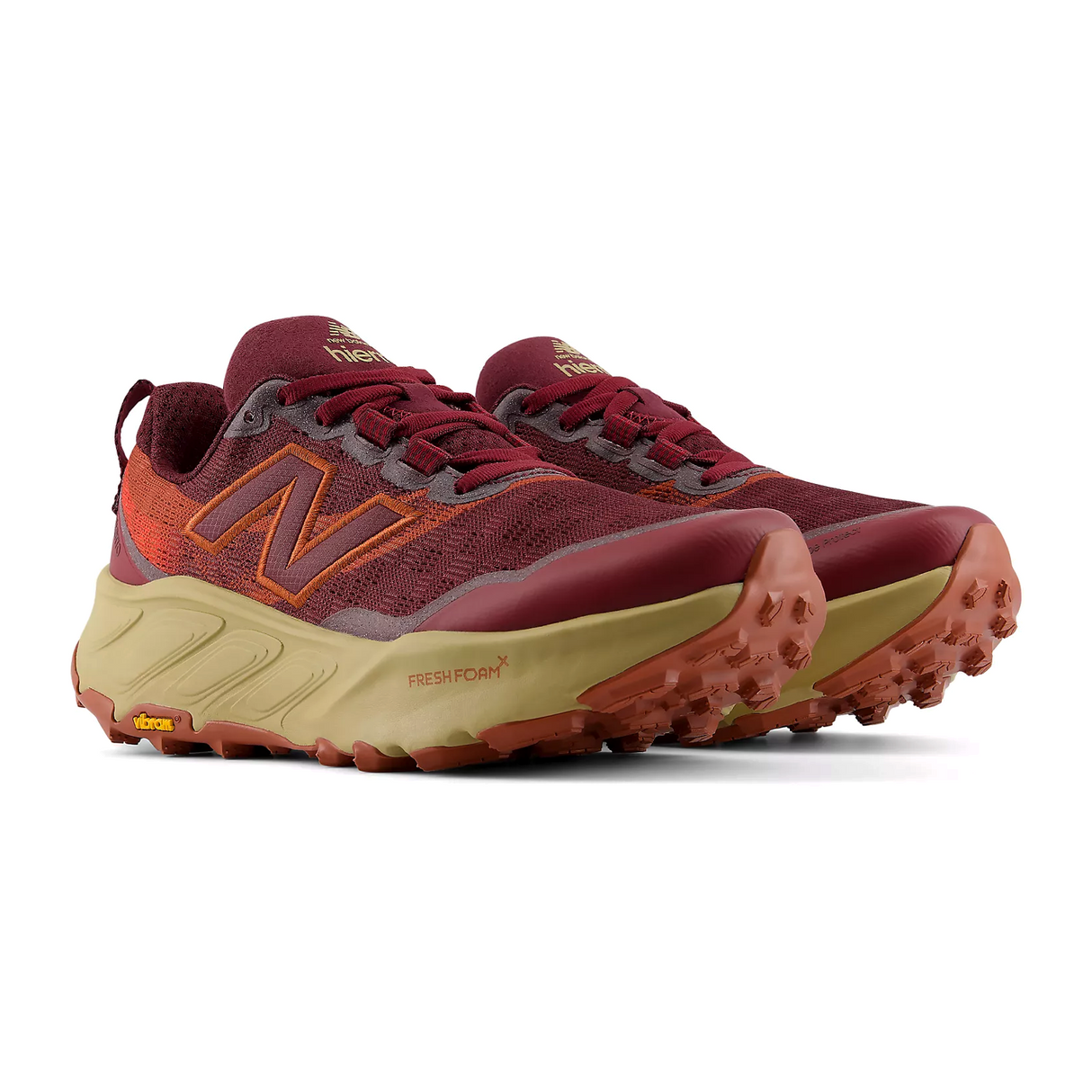 New Balance Fresh Foam X Hierro v9 (Women) - Mulled Wine/Neo Flame