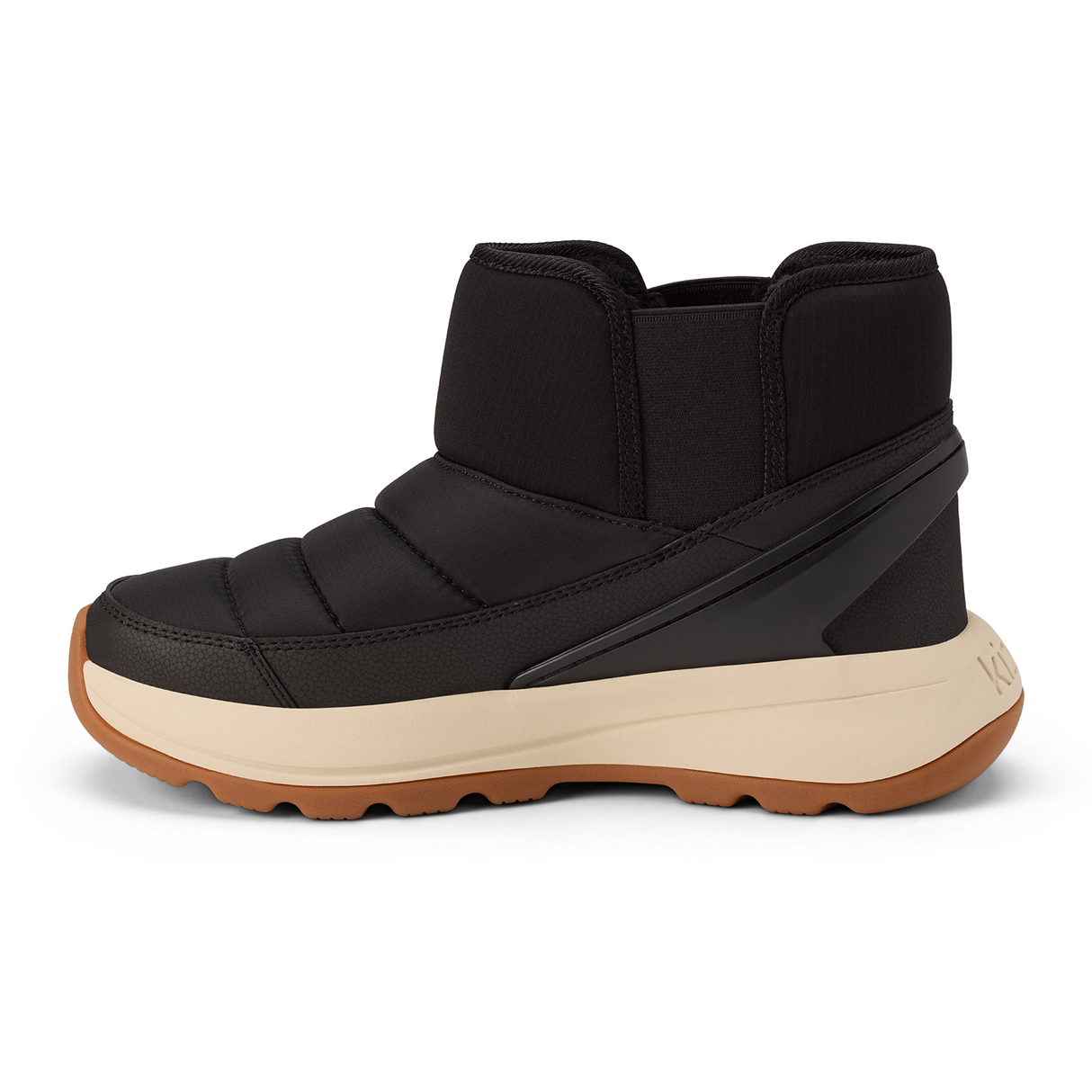 Kizik Juno 2 Low Insulated Boot (Women) - Black/Whitecap Gray Athletic - Casual - Slip On - The Heel Shoe Fitters