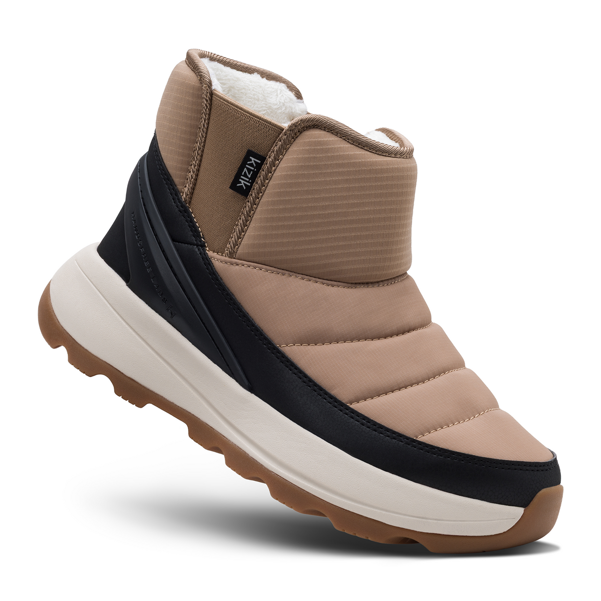 Kizik Juno 2 Low Insulated Boot (Women) - Cinnamon Swirl/Black Athletic - Casual - Slip On - The Heel Shoe Fitters