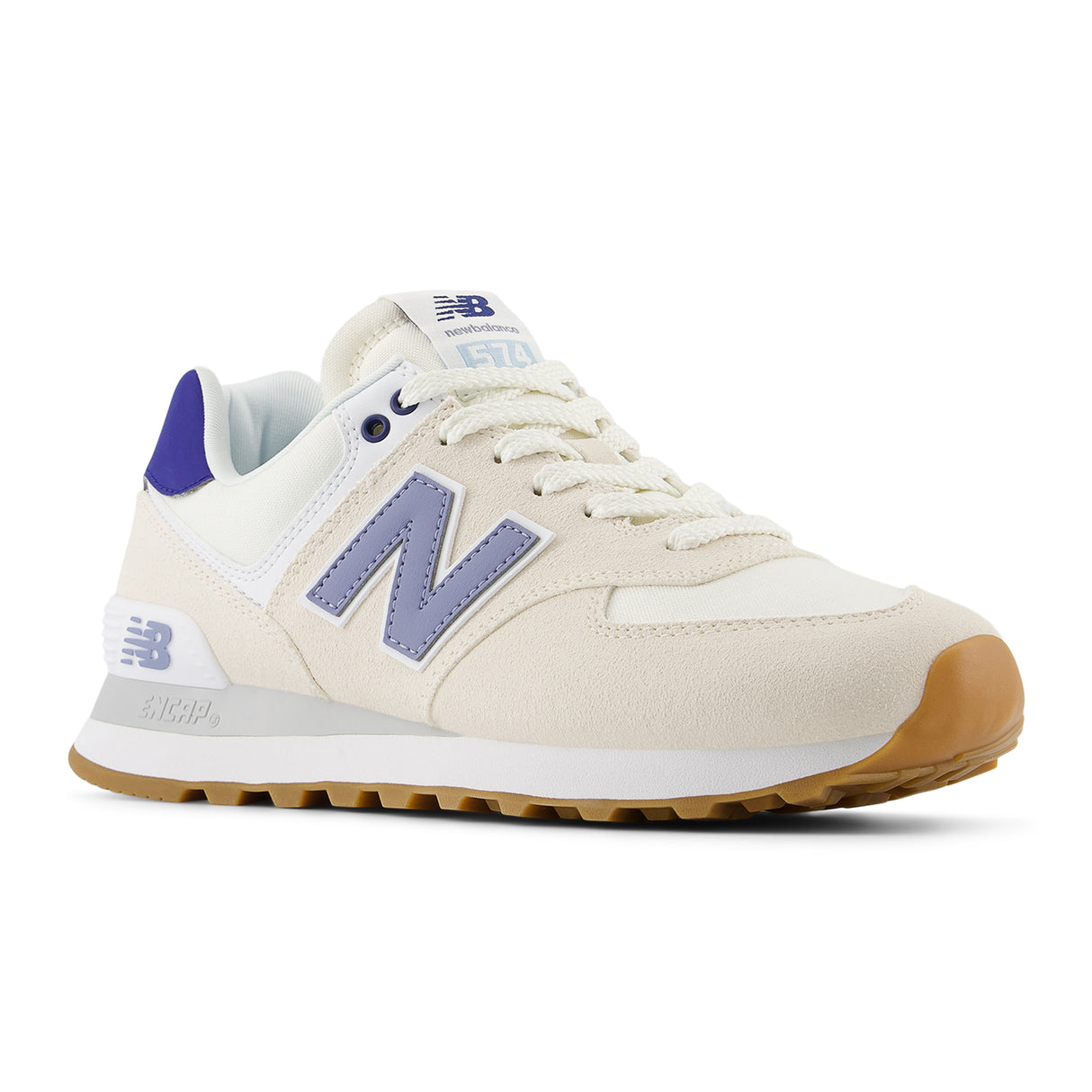 New Balance 574 Sneaker (Women) - Linen/Indigo Athletic - Casual - Lace Up - The Heel Shoe Fitters
