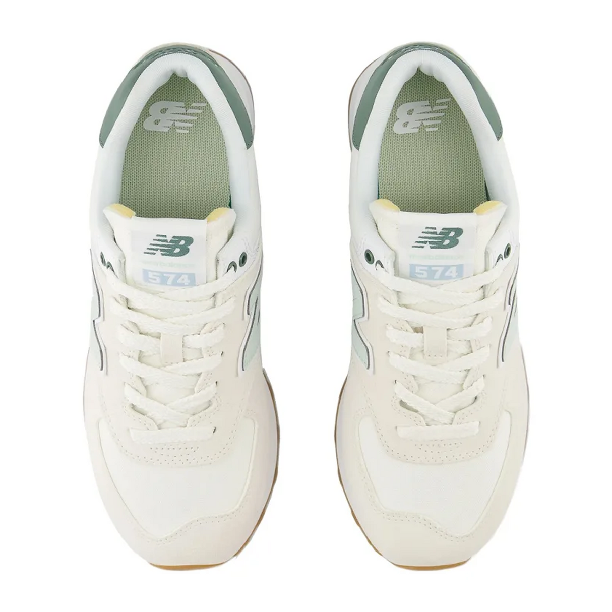 New Balance 574 Sneaker (Women) - Sea Salt/New Spruce