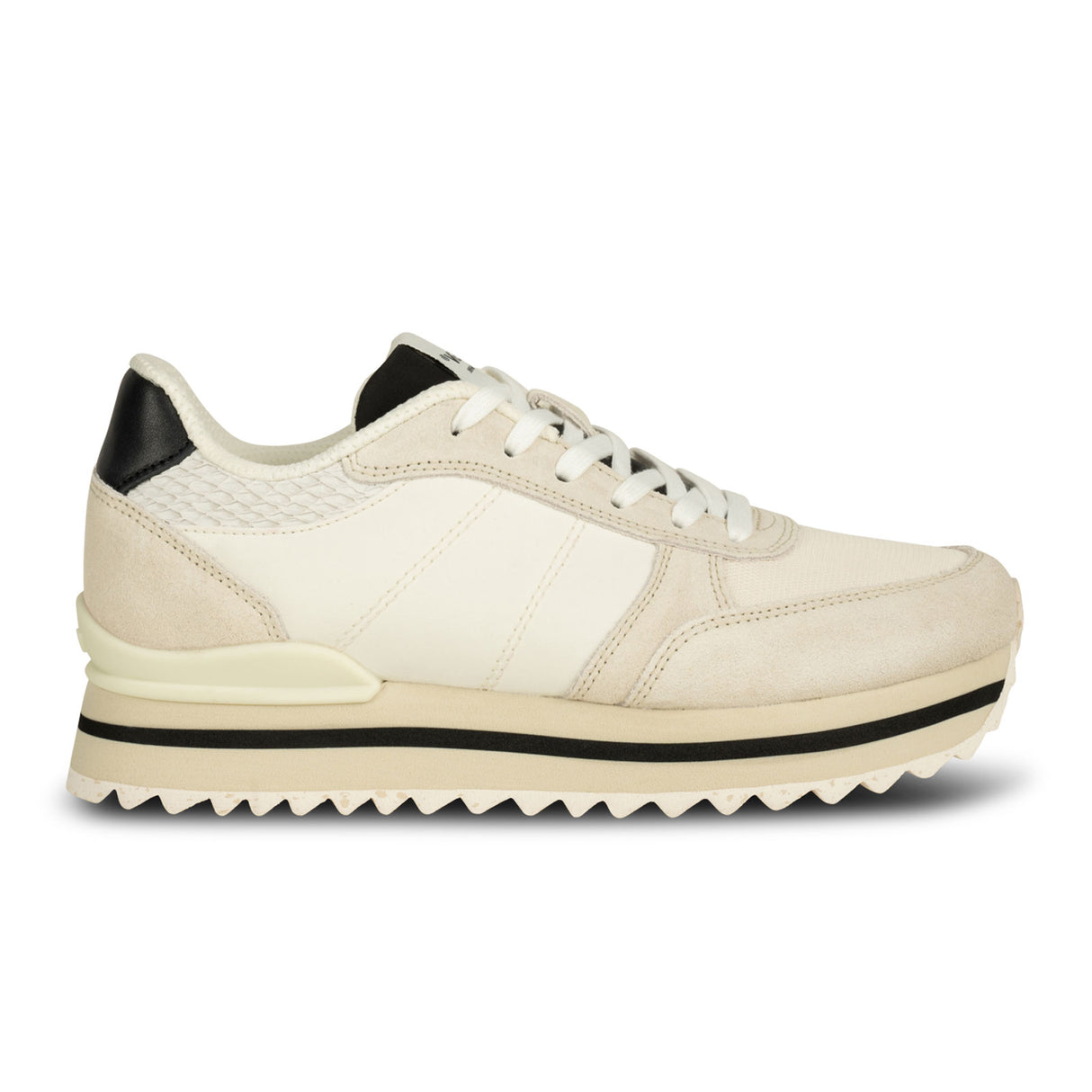 Woden Ronja Plateau Sneaker (Women) - Whisper White Athletic - Casual - Lace Up - The Heel Shoe Fitters