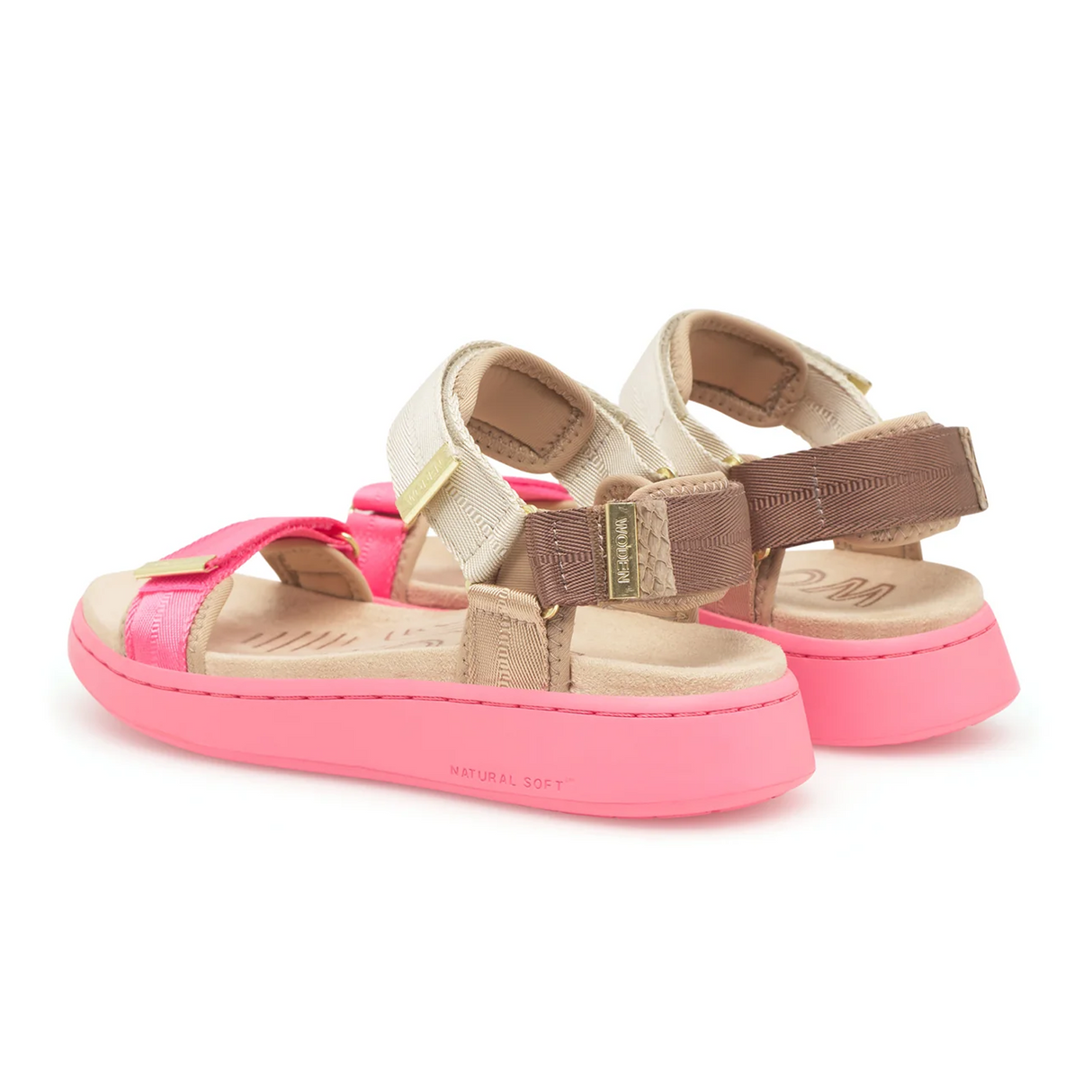 Woden Line Tricolor Active Sandal (Women) - Raspberry Multi Sandal - Active - The Heel Shoe Fitters