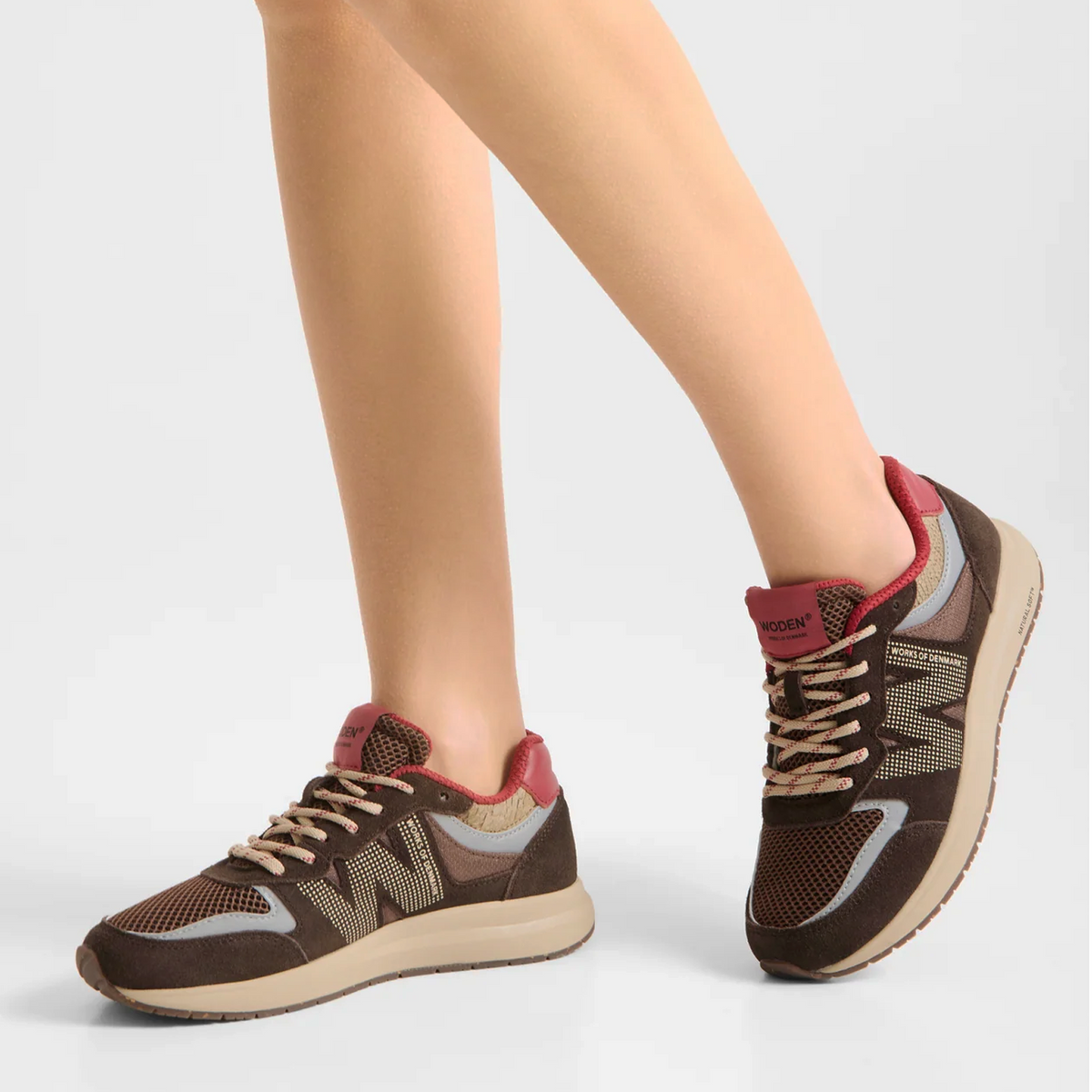 Woden Rigmor Open Mesh Sneakers (Women) - Cacao Multi
