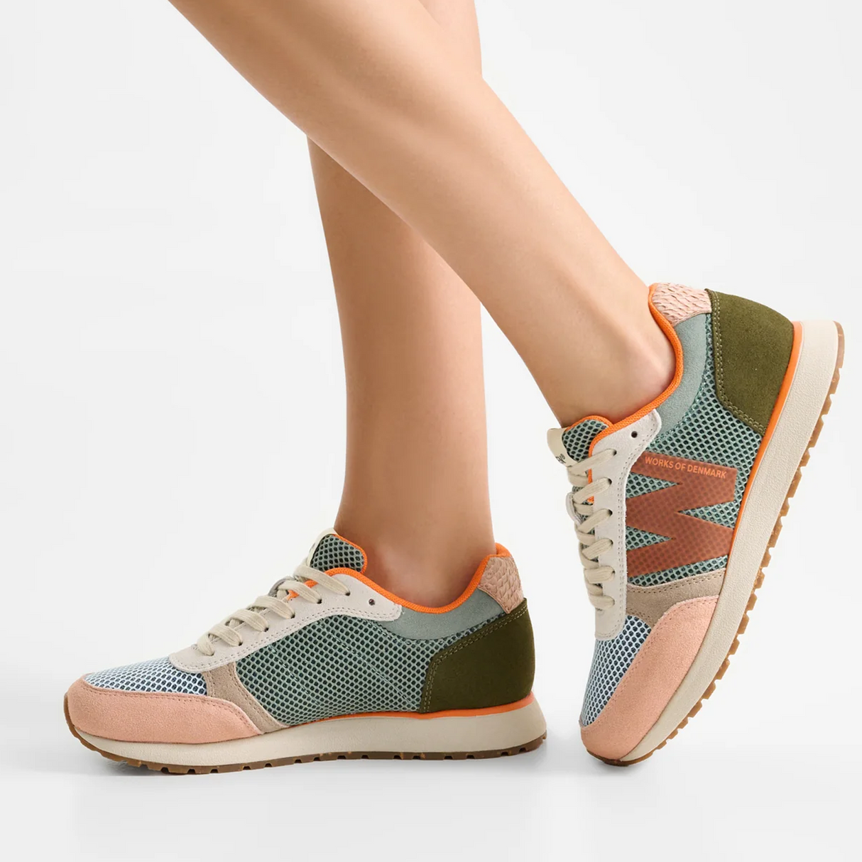 Woden Ronja Icon Sneaker (Women) - Light Algae Multi Athletic - Casual - Lace Up - The Heel Shoe Fitters
