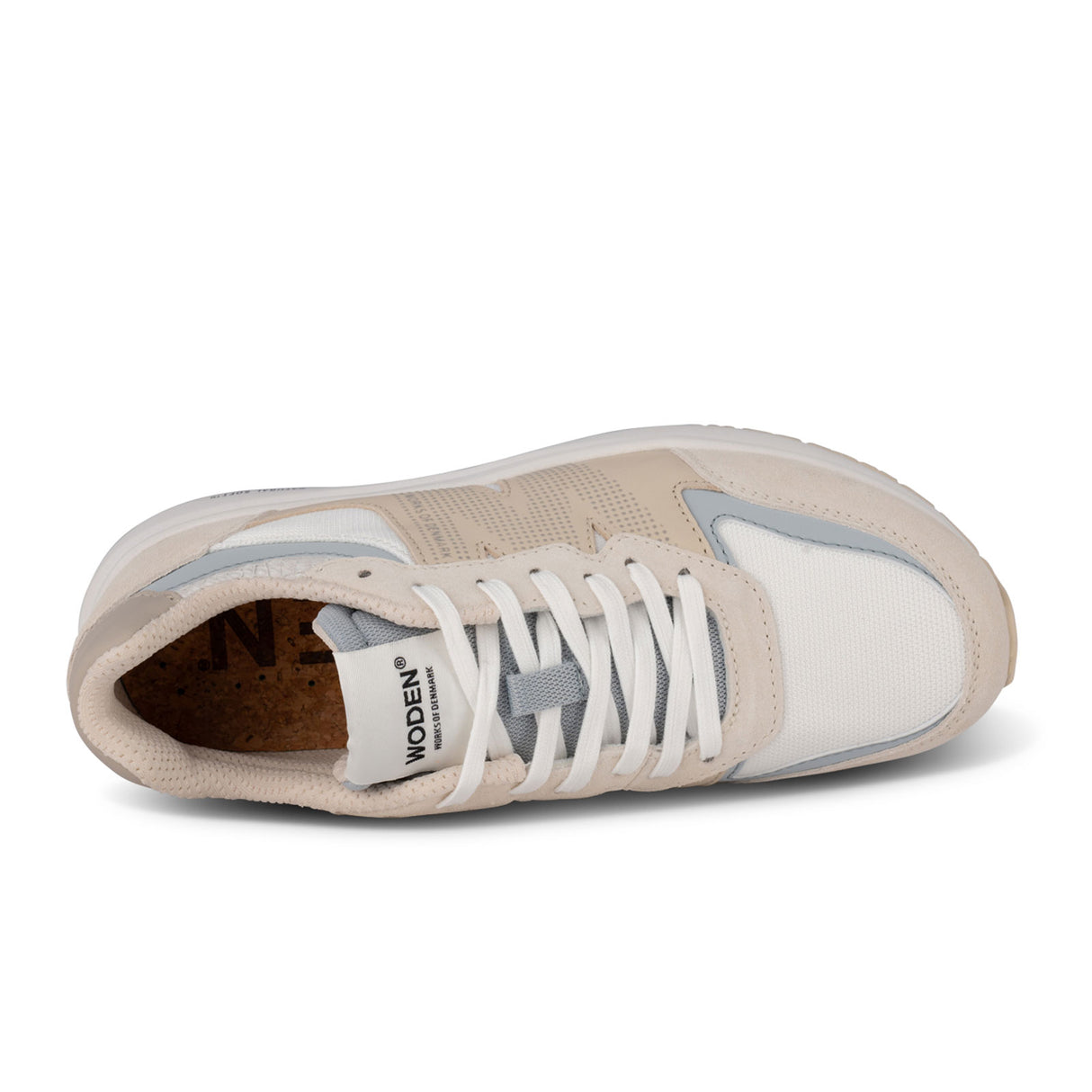 Woden Rigmor Reflective Sneaker (Women) - Ivory Athletic - Casual - Lace Up - The Heel Shoe Fitters