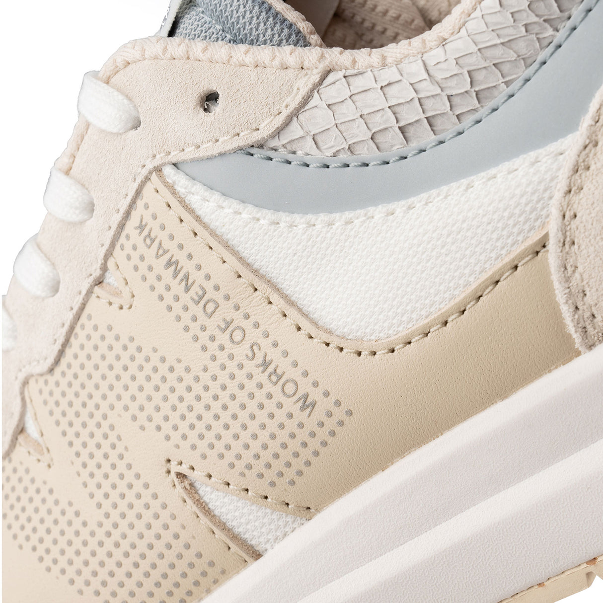 Woden Rigmor Reflective Sneaker (Women) - Ivory Athletic - Casual - Lace Up - The Heel Shoe Fitters