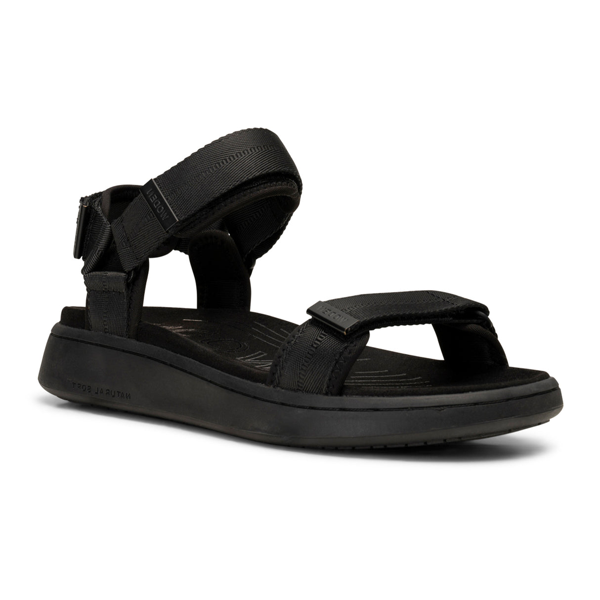 Woden Line Active Sandal (Women) - Black/Black Sandal - Active - The Heel Shoe Fitters