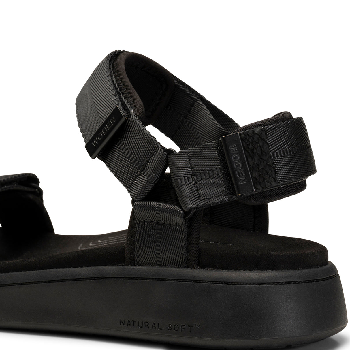 Woden Line Active Sandal (Women) - Black/Black Sandal - Active - The Heel Shoe Fitters