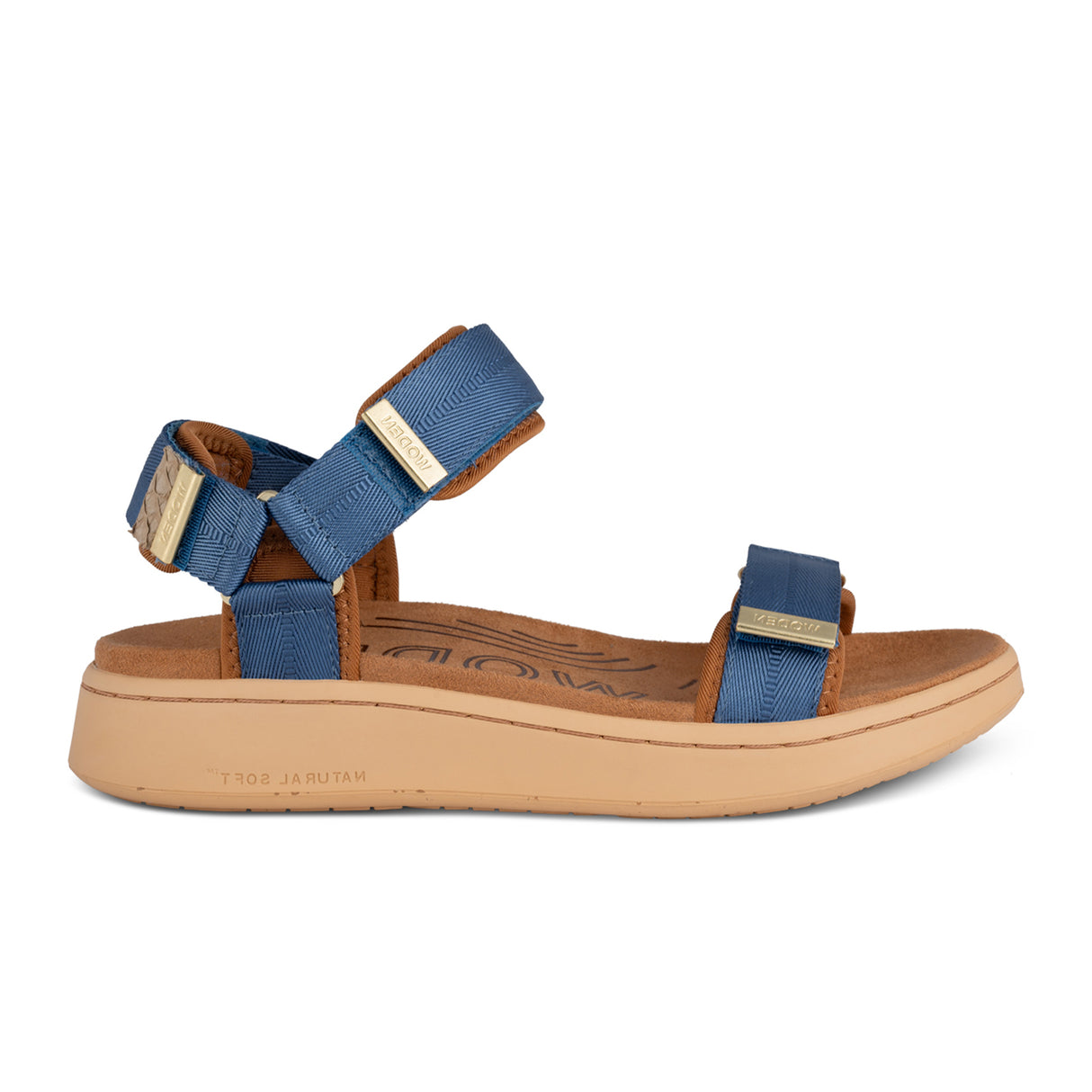 Woden Line Active Sandal (Women) - Old Denim Sandal - Active - The Heel Shoe Fitters