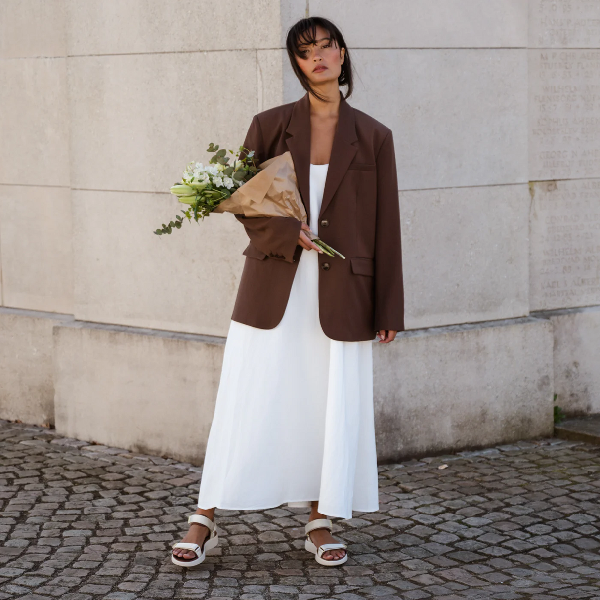 Woden Line Active Sandal (Women) - Ivory Sandal - Active - The Heel Shoe Fitters