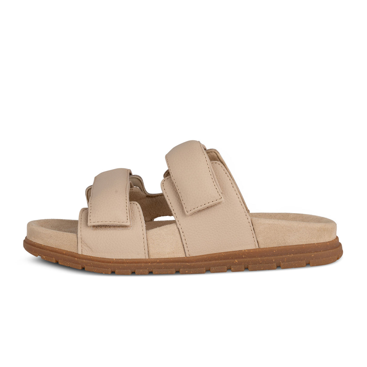 Woden Lisa Slide Sandal (Women) - Coffee Cream Leather Sandal - Active - The Heel Shoe Fitters