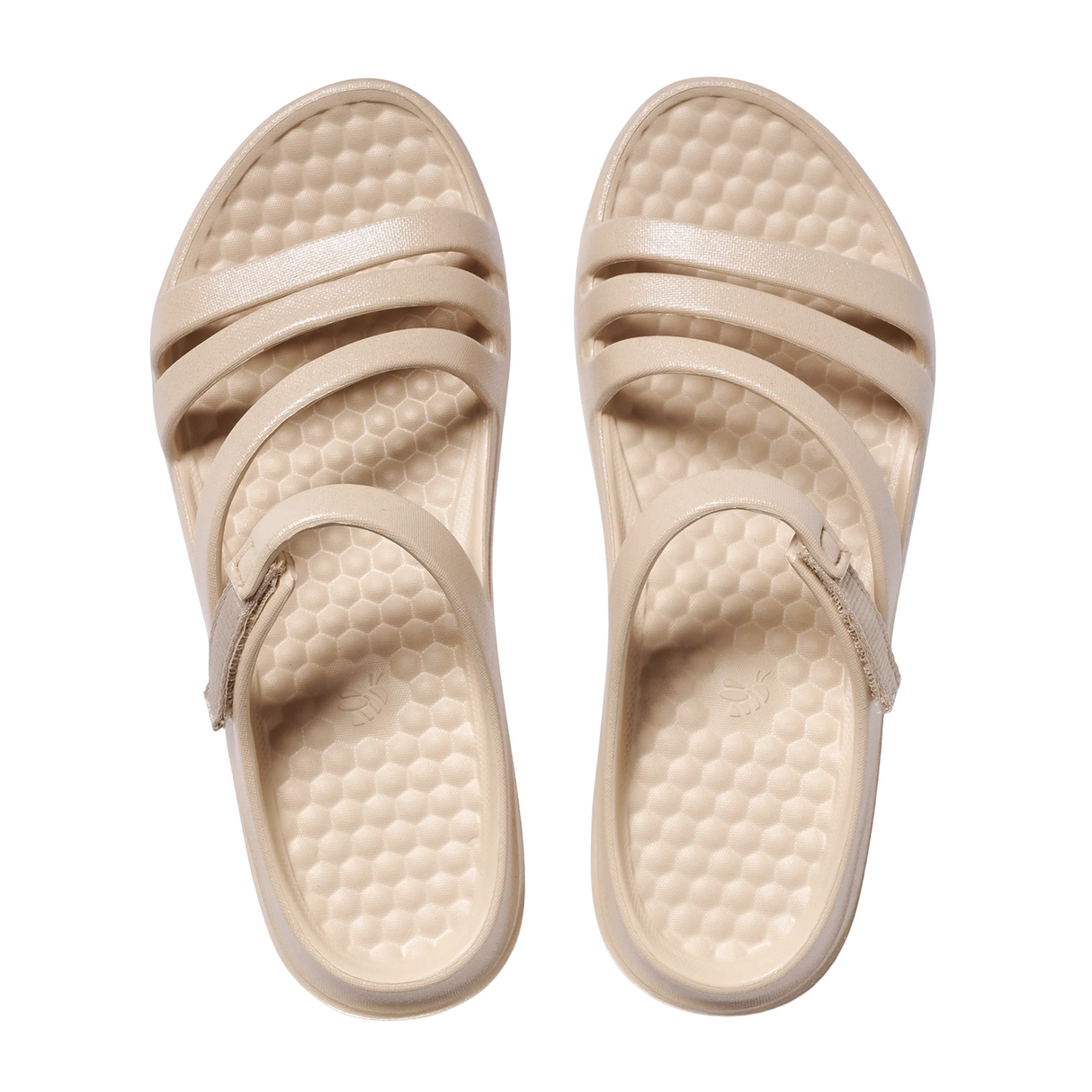 Joybees Lakeshore Sandal (Women) - Shimmer Frappe Sandal - Slide - The Heel Shoe Fitters