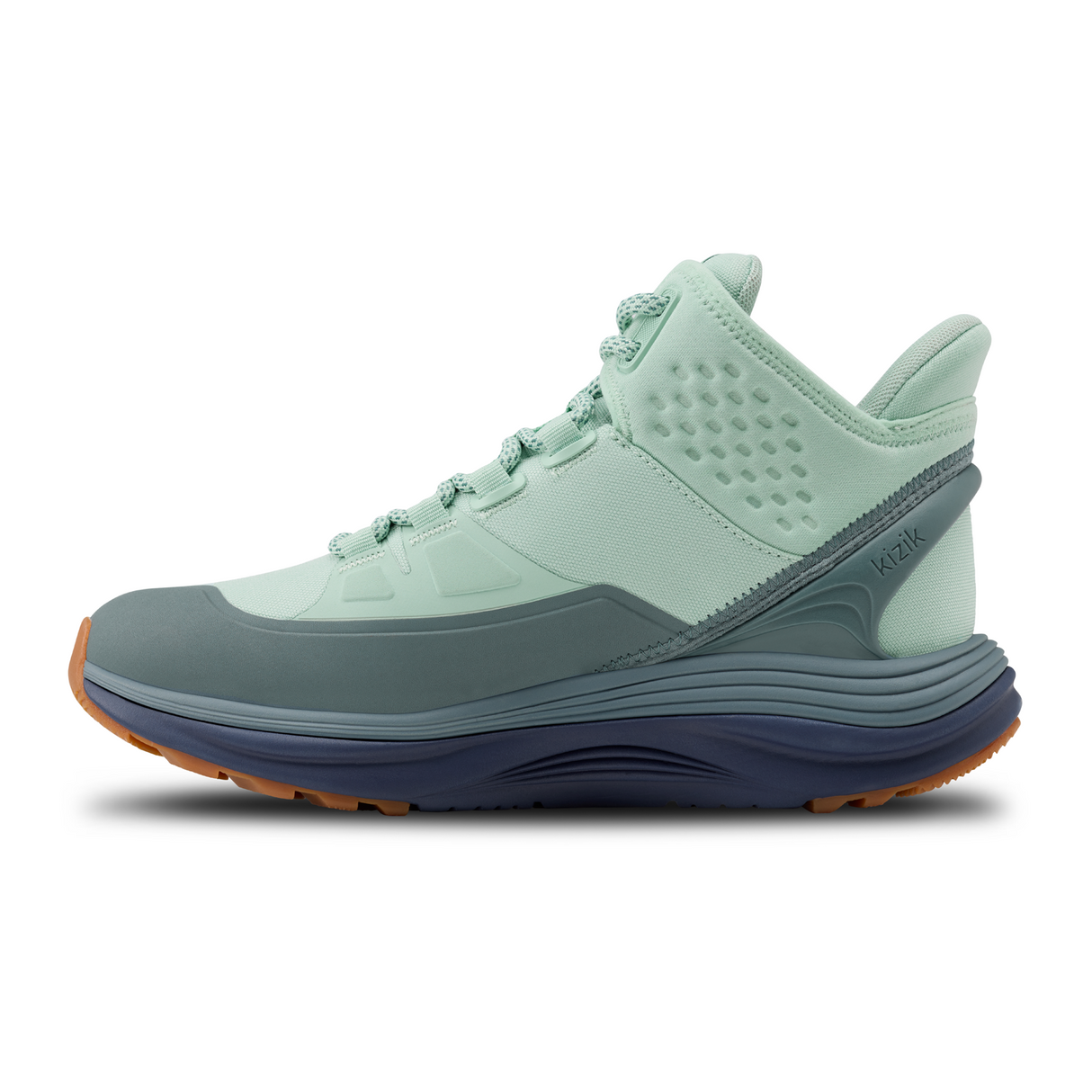Kizik London All-Terrain Mid Waterproof Sneaker (Women) - Surf Spray/Naval Academy Athletic - Casual - Lace Up - The Heel Shoe Fitters