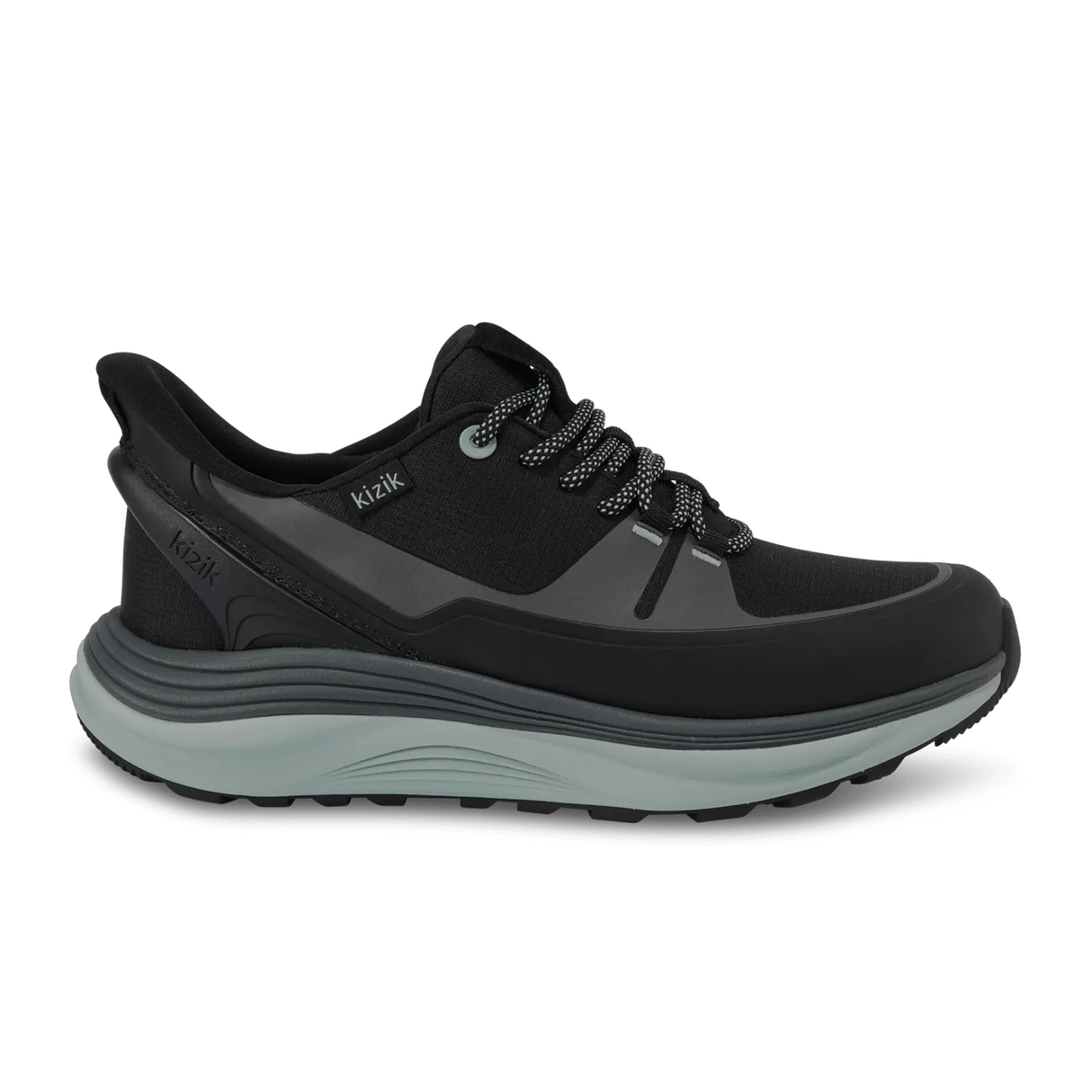 Kizik London All-Terrain Sneaker (Women) - Black/Surf Spray Athletic - Casual - Lace Up - The Heel Shoe Fitters