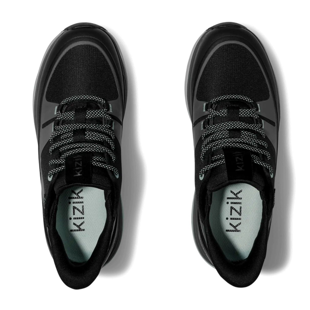 Kizik London All-Terrain Sneaker (Women) - Black/Surf Spray Athletic - Casual - Lace Up - The Heel Shoe Fitters