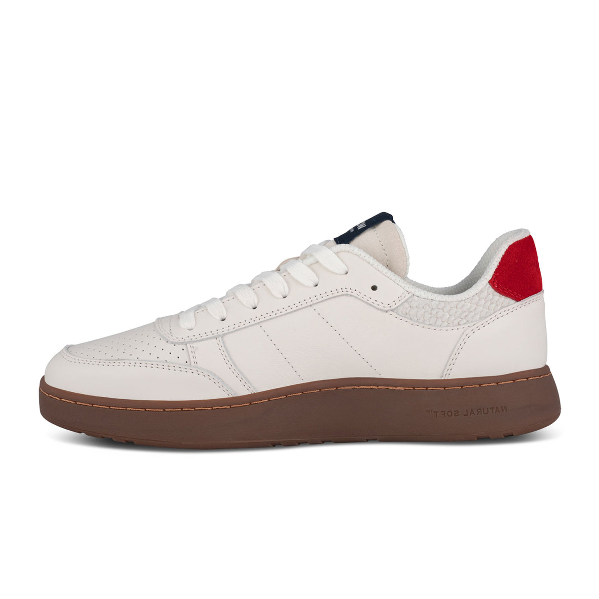 Woden Frode Sneaker (Men) - Fire Red/Navy Leather Athletic - Casual - Lace Up - The Heel Shoe Fitters