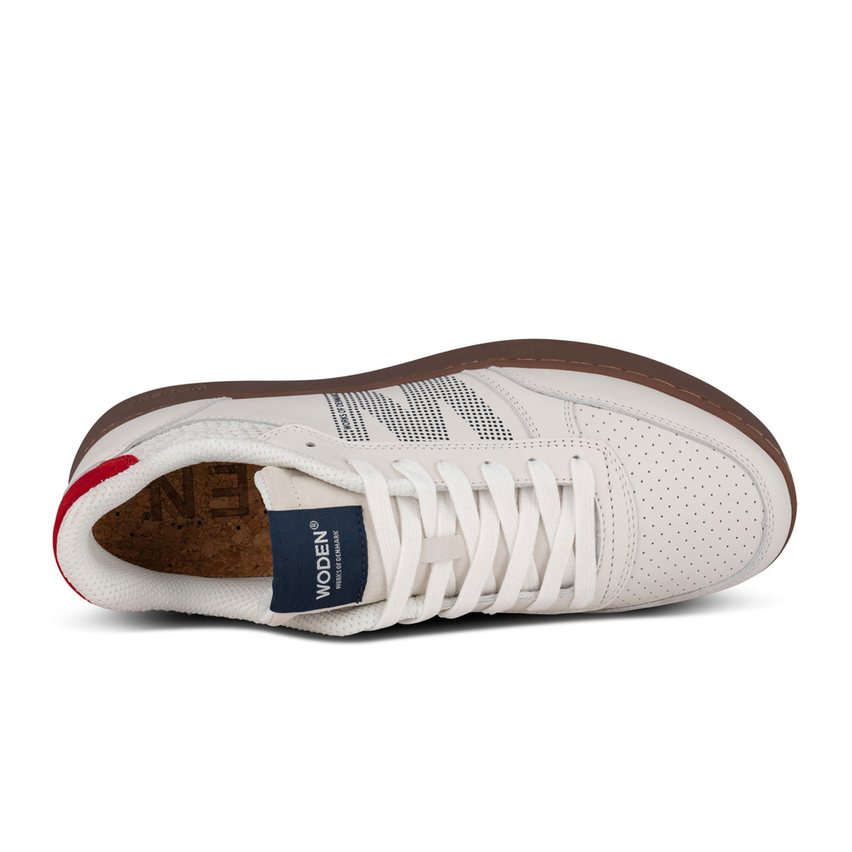 Woden Frode Sneaker (Men) - Fire Red/Navy Leather Athletic - Casual - Lace Up - The Heel Shoe Fitters