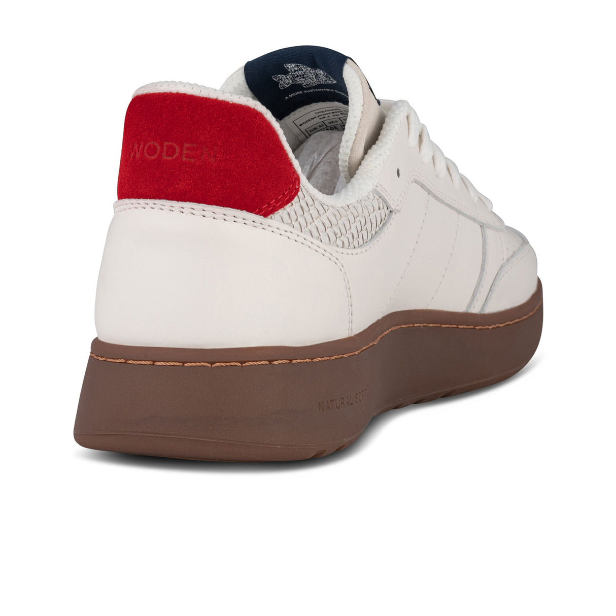 Woden Frode Sneaker (Men) - Fire Red/Navy Leather Athletic - Casual - Lace Up - The Heel Shoe Fitters