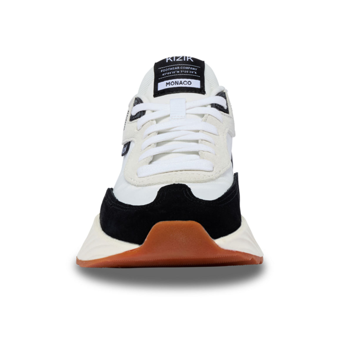 Kizik Monaco Sneaker (Men) - White/Black Athletic - Casual - Lace Up - The Heel Shoe Fitters