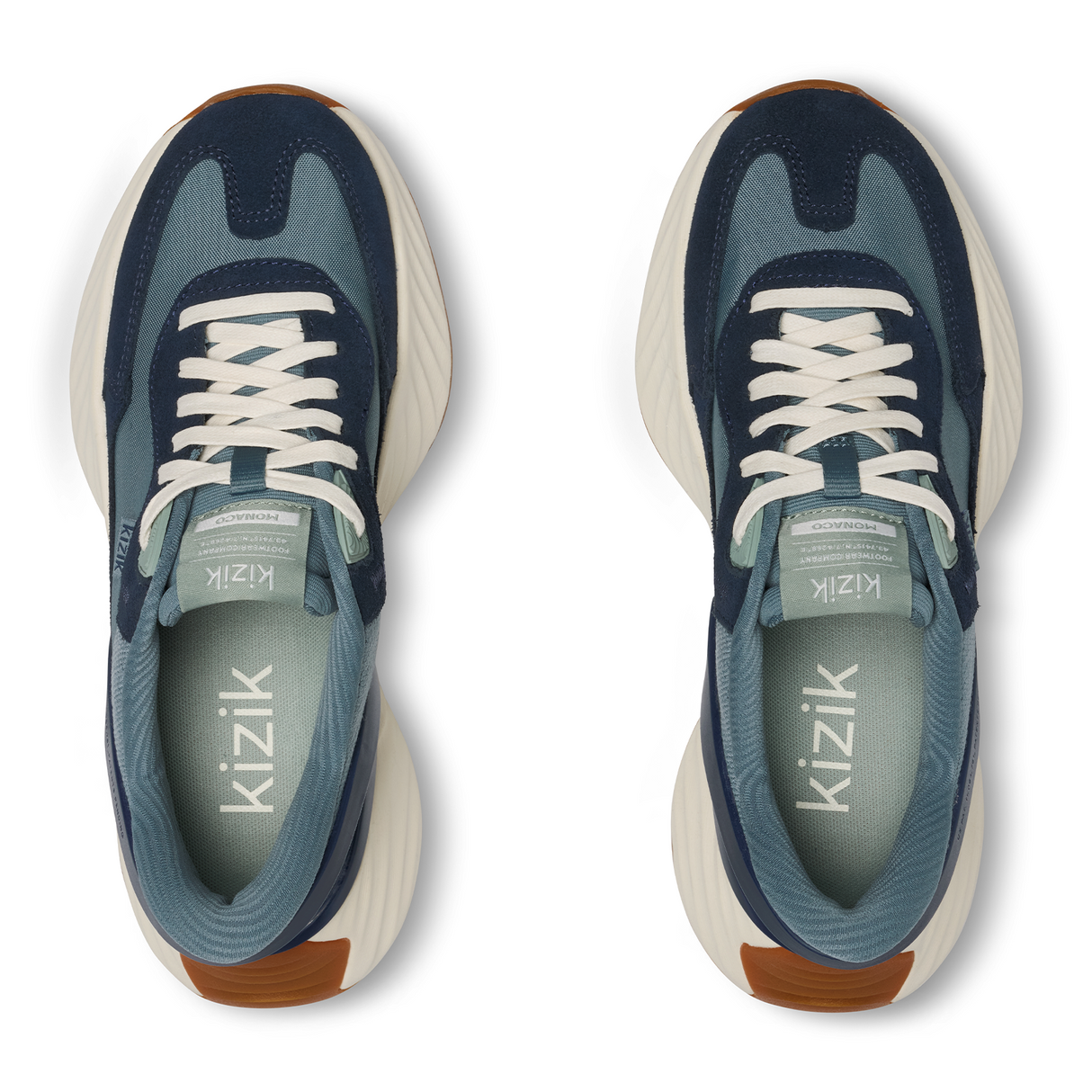 Kizik Monaco Sneaker (Women) - Stormy Weather/Naval Academy Athletic - Casual - Lace Up - The Heel Shoe Fitters