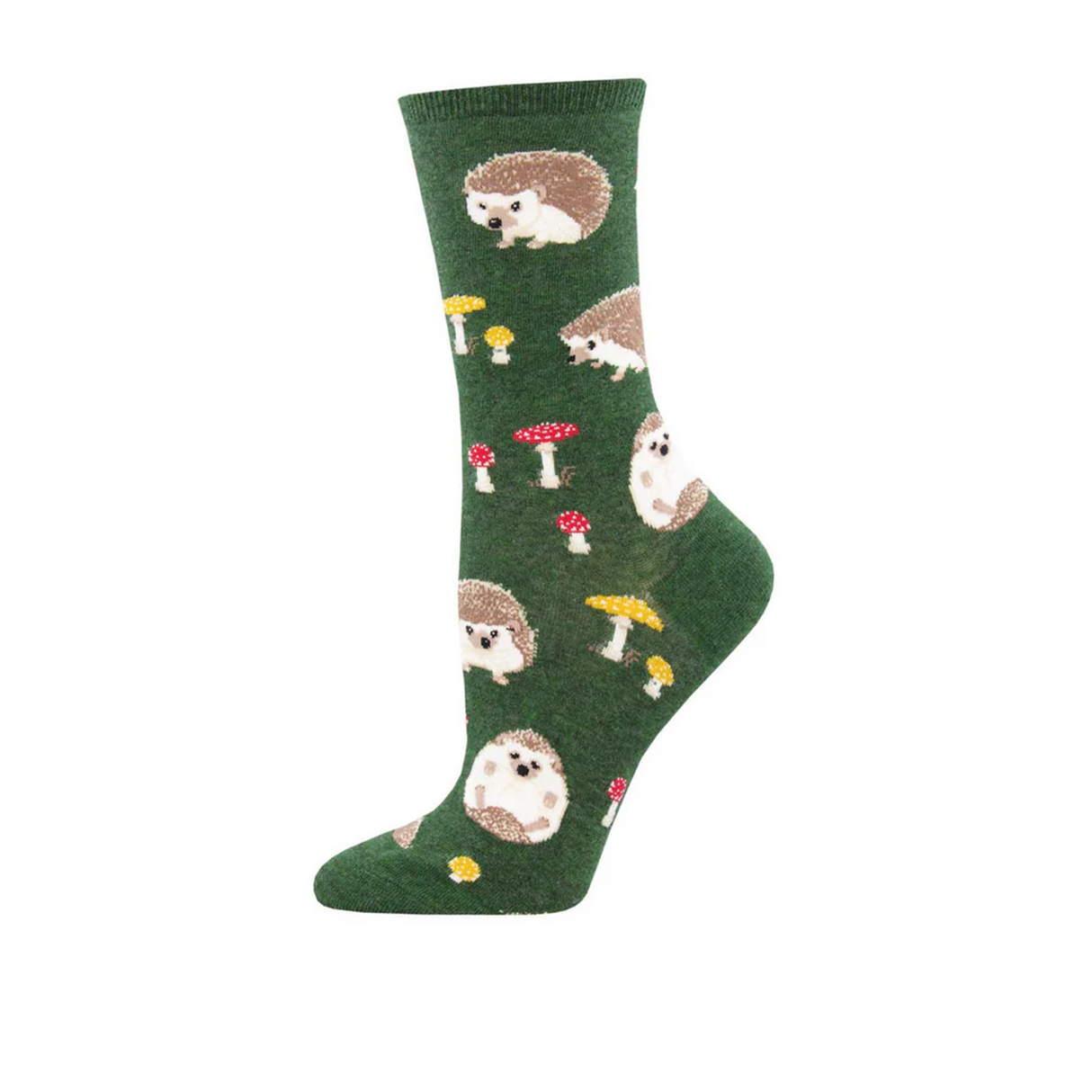 SockSmith Slow Poke Crew Sock (Women) - Green Heather Accessories - Socks - Lifestyle - The Heel Shoe Fitters