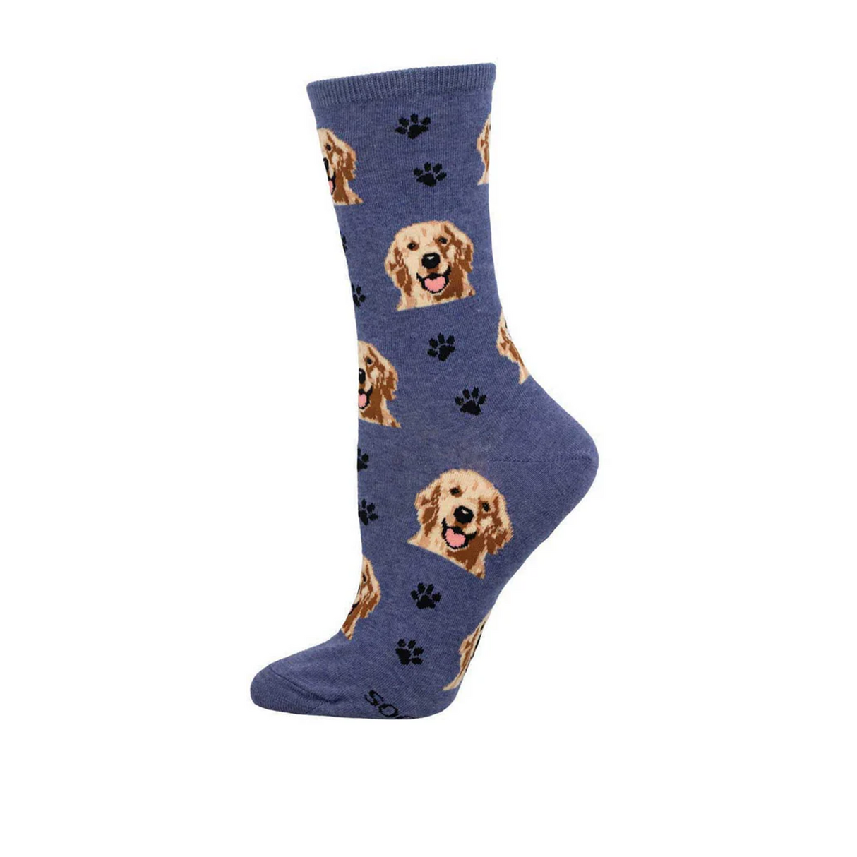 SockSmith Who's A Good Boy Crew Sock (Women) - Denim Heather Accessories - Socks - Lifestyle - The Heel Shoe Fitters