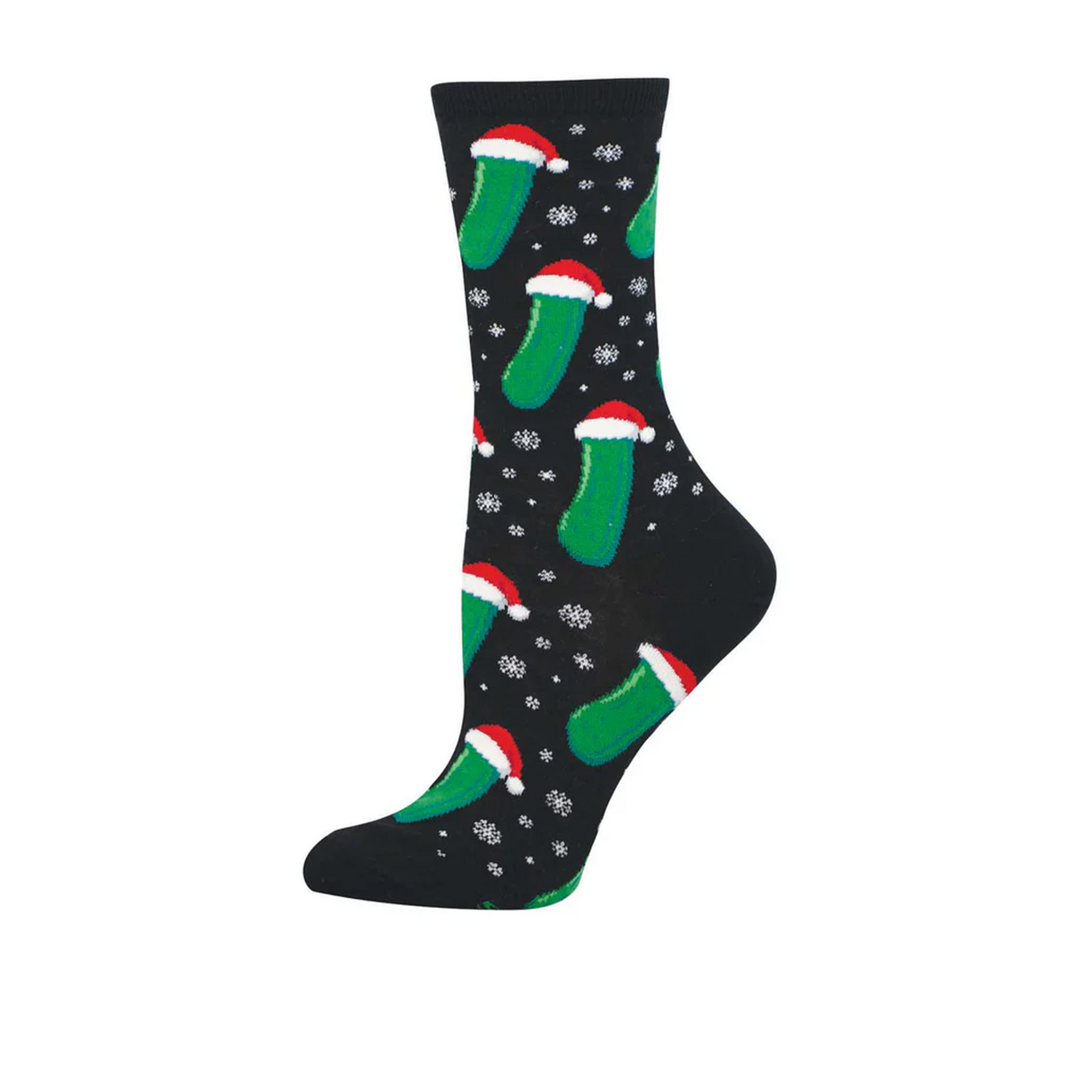 SockSmith Christmas Pickle Crew Sock (Women) - Black Accessories - Socks - Lifestyle - The Heel Shoe Fitters