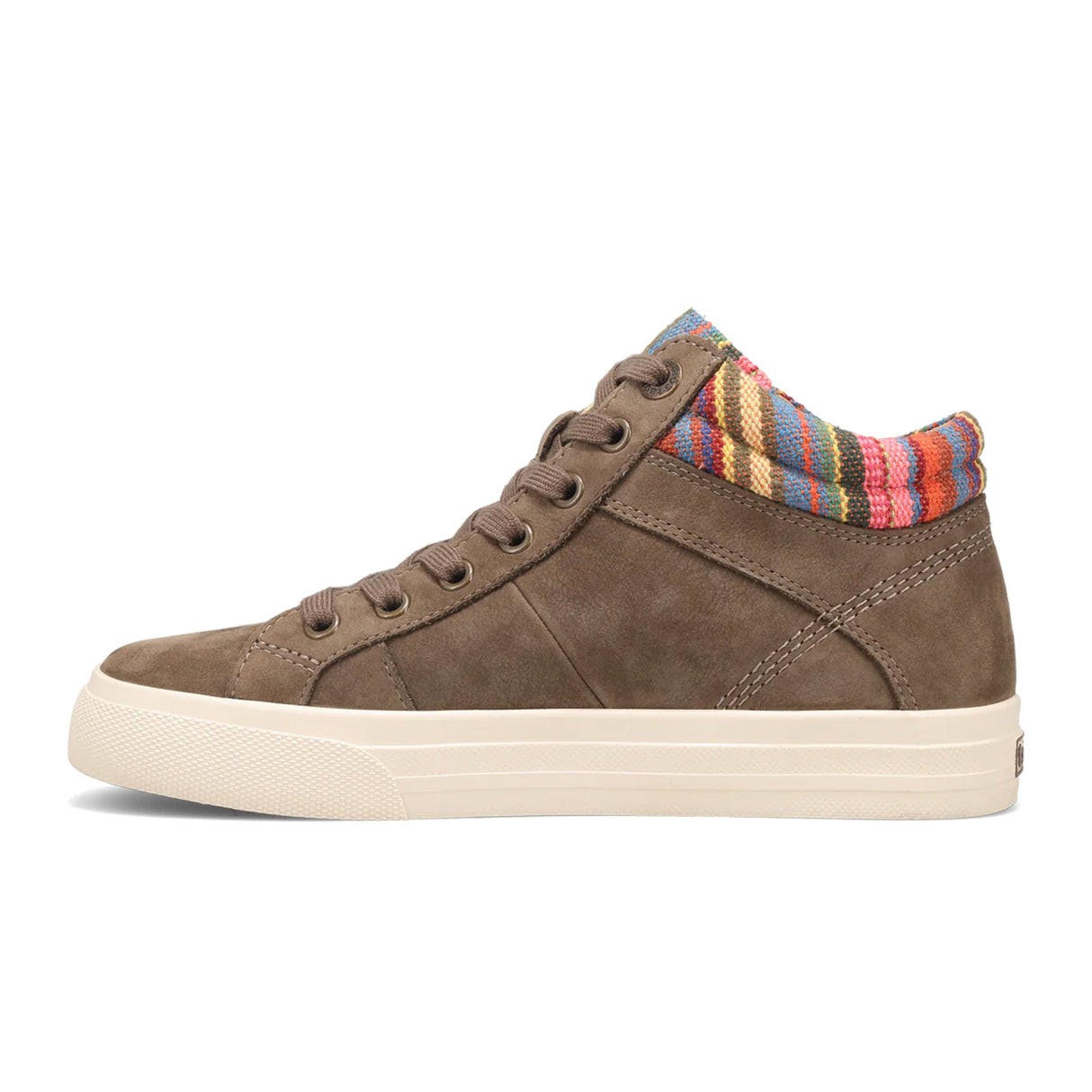 Taos Winner Mid Top Sneaker (Women) - Dark Taupe Multi Athletic - Casual - Lace Up - The Heel Shoe Fitters