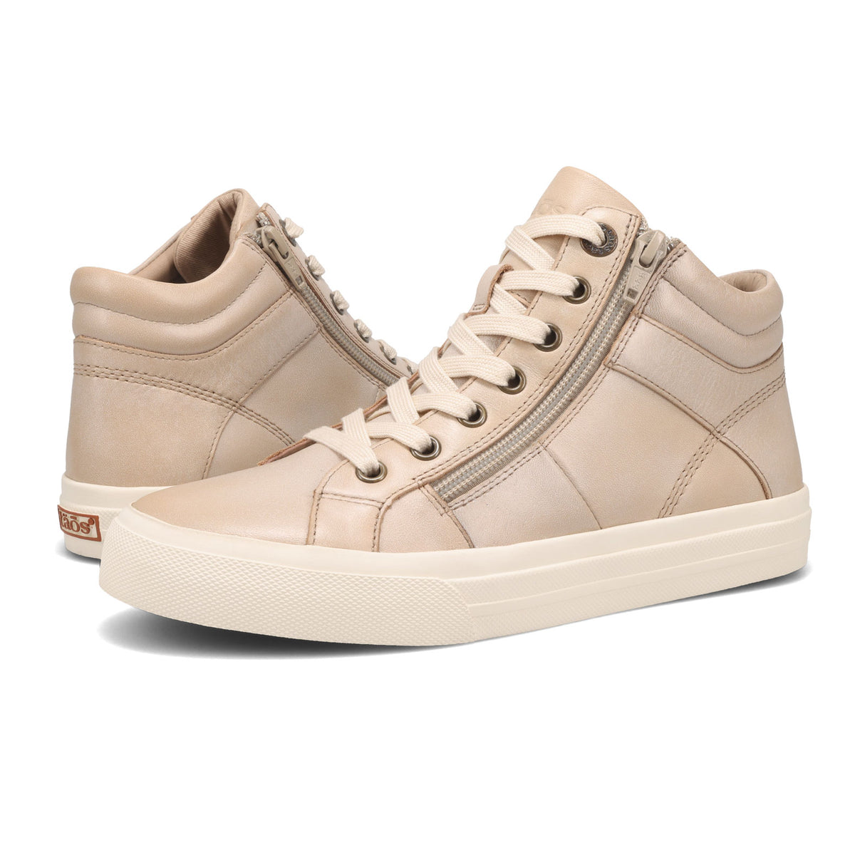 Taos Winner Mid Top Sneaker (Women) - Oyster Athletic - Casual - Lace Up - The Heel Shoe Fitters