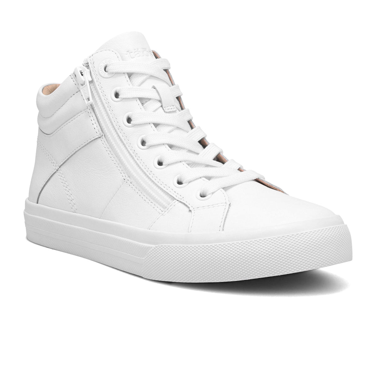 Taos Winner Mid Top Sneaker (Women) - White Athletic - Casual - Lace Up - The Heel Shoe Fitters